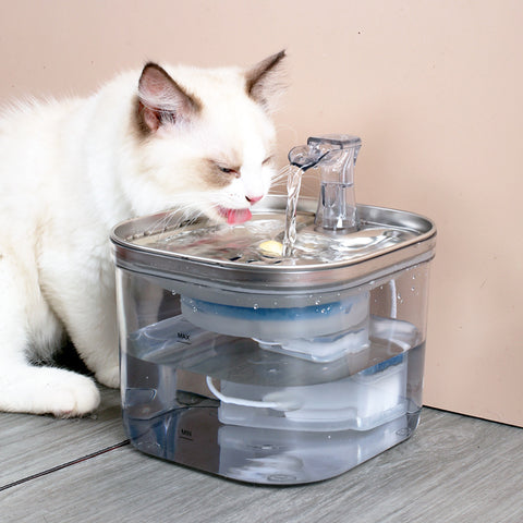 Pet Water Dispenser Stainless Steel Automatic Circulation